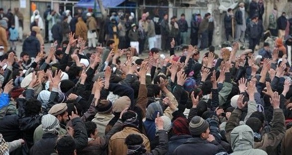 阿富汗民众抗议北约士兵焚烧古兰经